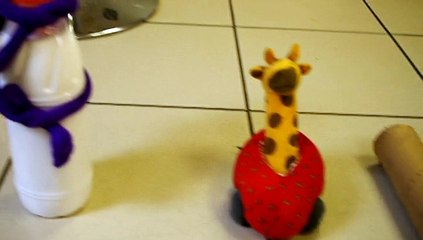 Girafe contre gros bill