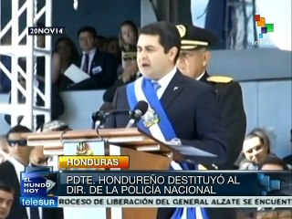 Honduras: destituyen al director de la policía nacional