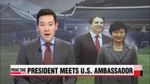 President Park discusses North Korea, regional peace initiative with U.S. ambassador