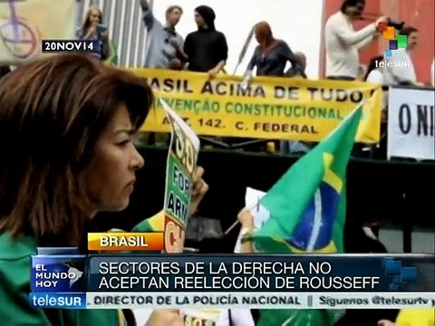 Brasil: sectores conservadores no aceptan reelección de Rousseff