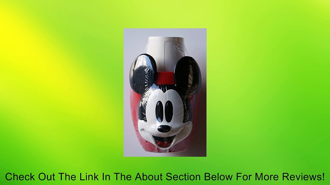 Disney Mickey Mouse Bathroom Cup Dispenser Holder Red Review