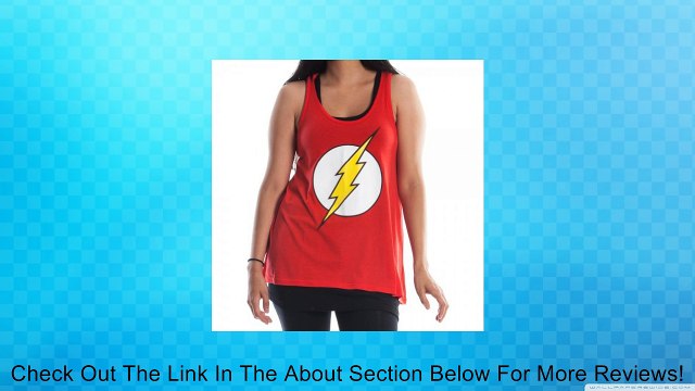 DC Comics Flash Logo Womens Junior's Red Tank Top Review