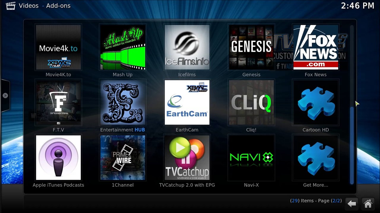 Cartoon HD with XBMC - Kodi from Unity Repo ( November 2014 )