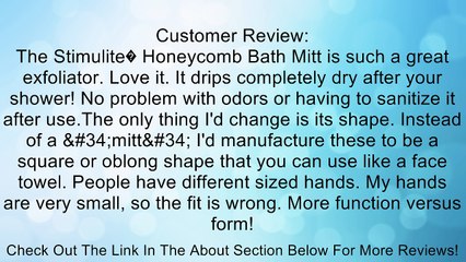 Stimulite� Honeycomb Bath Mitt in Magenta Review