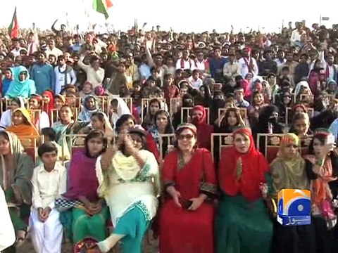 Will not let Sindh be divided, vows Imran-Geo Reports-21 Nov 2014