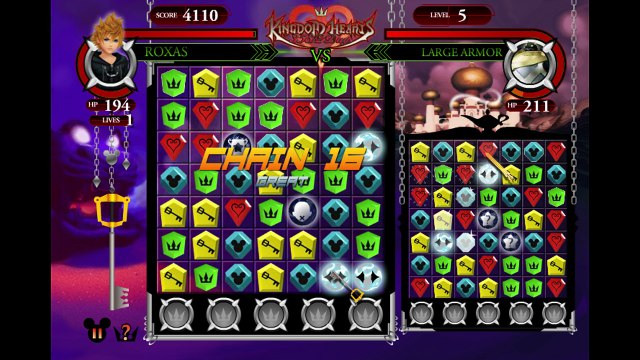 Kingdom Hearts Magical Puzzle Clash Let's Play / PlayThrough / WalkThrough Part - Playing As Roxas