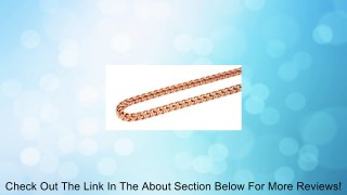 Men's Real Solid 10K Rose Gold Franco Cuban Link Chain Necklace 30