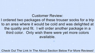 Noble Mount Womens Microfiber Trouser Socks - 3 PK (Size 9-11) - Dark Gray Review