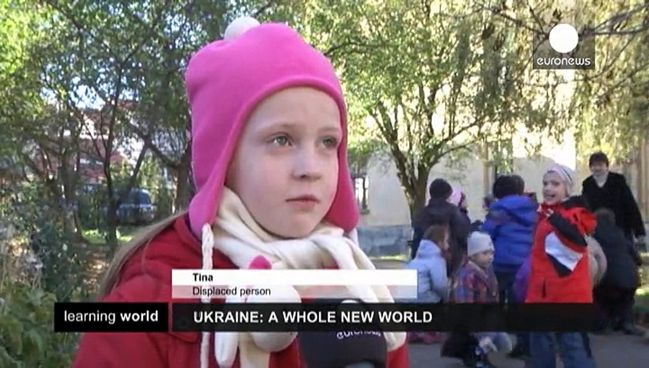 The children getting an education in a war zone