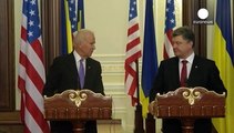 جو بایدن: رفتار روسیه در شرق اوکراین نقض نظام بین المللی است