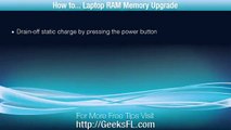 How to... Laptop RAM Memory Upgrade Computer Repair Tips. Dell Studio.