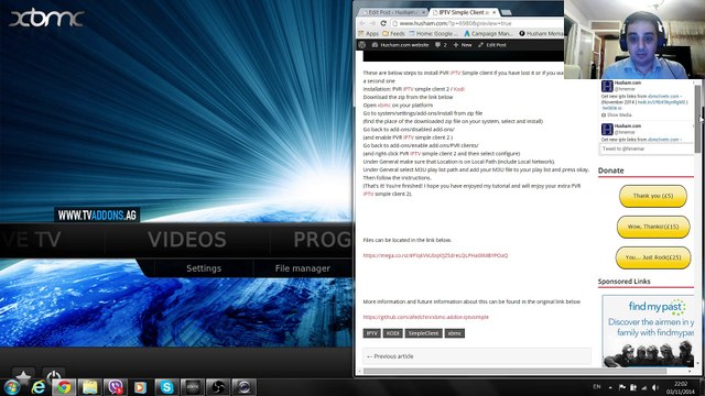 How to add two IPTV Simple Client