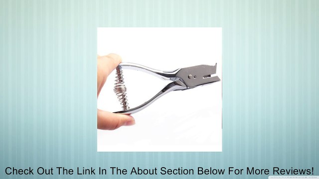 Vktech Id Card Badge Metal Hand Held Slot Hole Punch Puncher Office Silver Kit Review