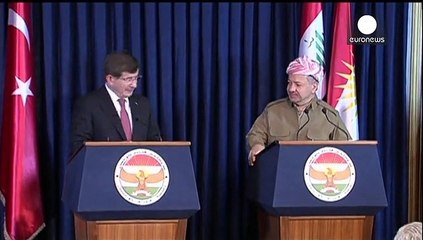 Il premier turco Davugotlu a Barzani: "Aiuteremo i kurdi iracheni contro l'Isil"