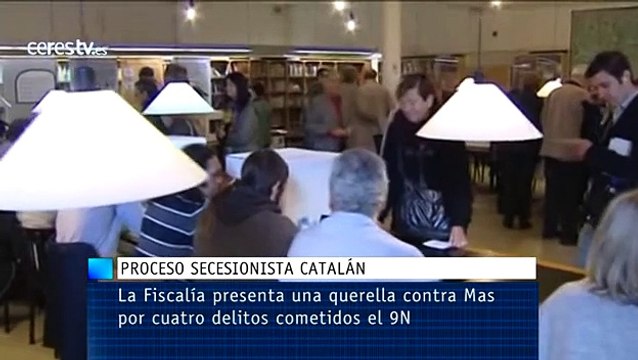 La Fiscalía presenta una querella contra Mas por cuatro delitos cometidos el 9N