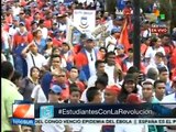 Universitarios celebran la educación venezolana