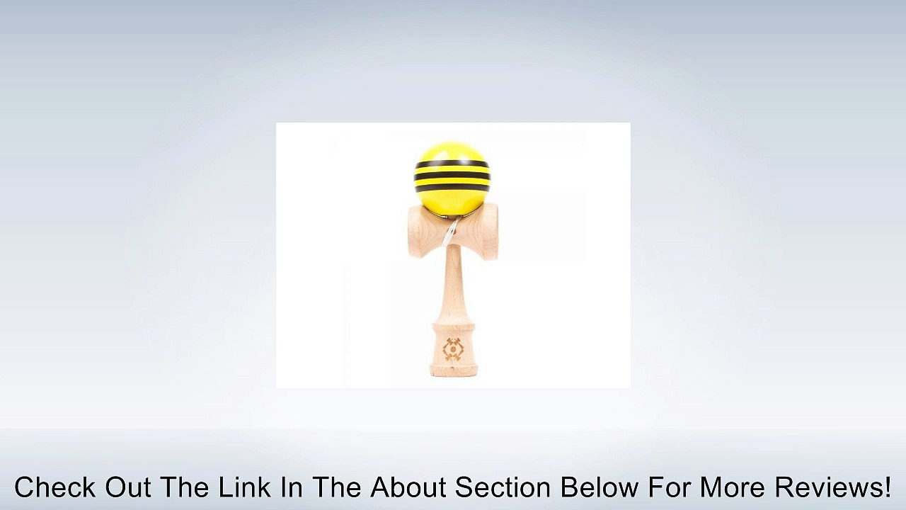 Kendama USA Tribute - Wooden Skill Toy- Yellow with Black Stripes Review