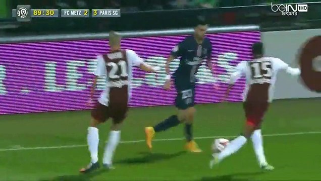 Geste exceptionnel de Javier Pastore contre Metz (21-11-2014)
