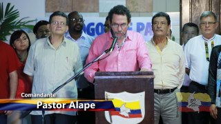 2014,  Octubre  24,  FARC-EP, presentan nuevos Integrantes de la delegación de paz. Iván Márquez.