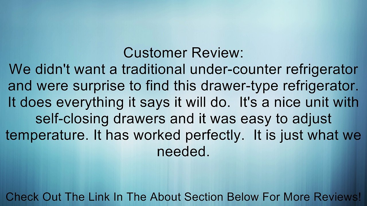 Haier Aficionado C121 Built-In 2 Drawer Refrigerator, White Review