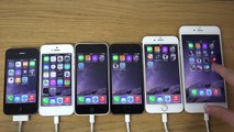 iOS 8.1.1 Beta  iPhone 6 Plus vs. 6 vs. 5S vs. 5C vs. 5 vs. 4S - Which Is Faster