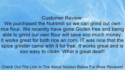 NutriMill Classic Grain Mill w/Mini Seed Mill Review