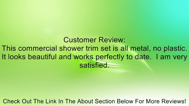 Moen T8342CBN Commercial M-Dura Posi-Temp Shower Trim, 2.5-gpm, Classic Brushed Nickel Review