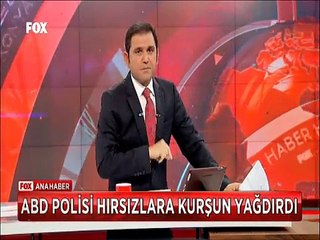 Amerikan Polisi Otomobilin içindeki hırsızları kurşun manyağı yaptı