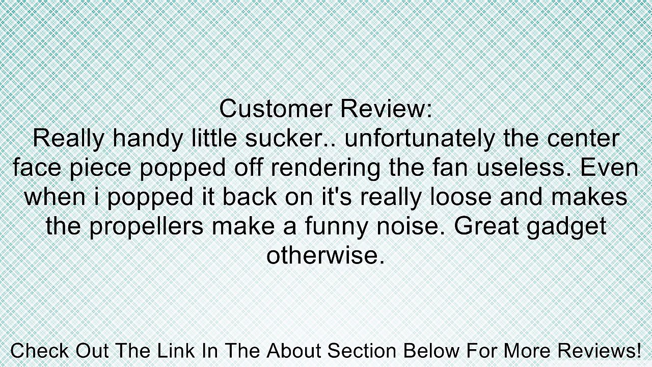 White Double Blades Metal Flexible Neck PC Notebook Laptop USB Mini Fan Review