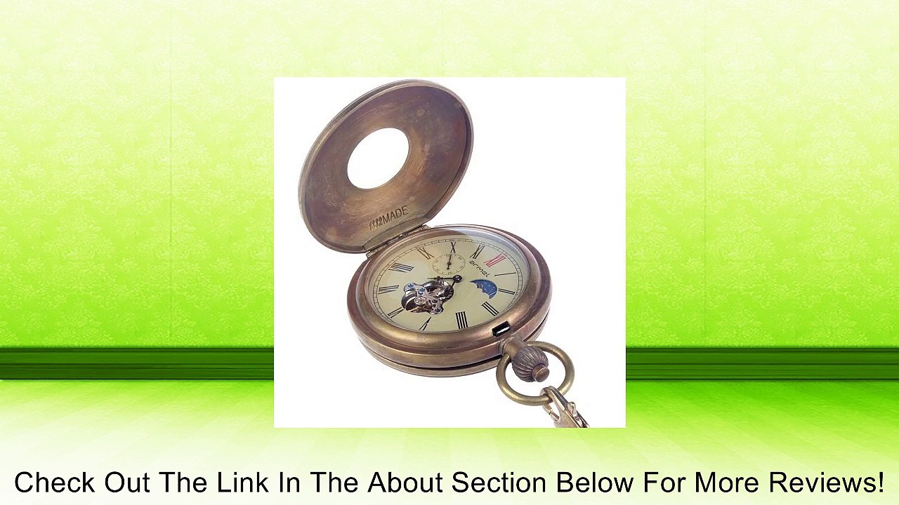 CredDeal Pure Brass Antique Retro Steampunk Full Copper Bronze Pocket Watch Mechanical Review