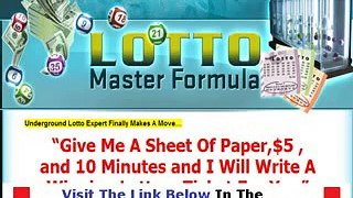 Real & Honest Lotto Master Formula Review Bonus + Discount