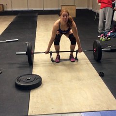 Banded deadlifts 85#