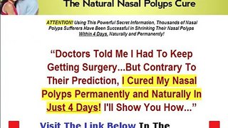 Nasal Polyps Treatment Miracle Pdf + DISCOUNT + BONUS