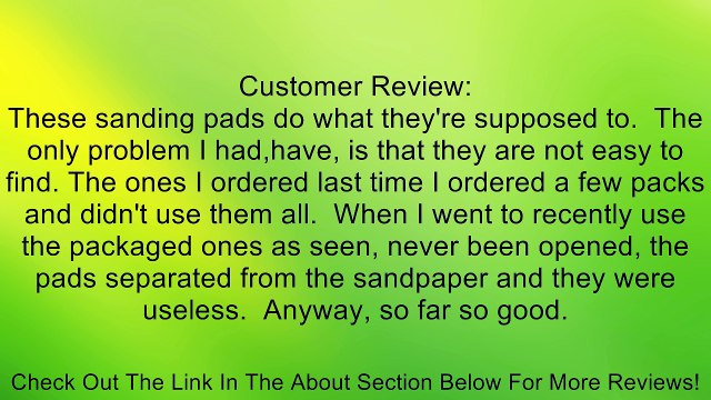 NORTON 5-PACK HOOK & LOOP SANDING SHEETS (180 Grit) 01167 Review