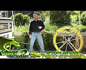 Heavy Duty Fibersnake Duct Rodders by ViberDuctRodders.com - Help Locate Circuit Damage!