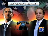 Obama telephones Nawaz Sharif-22 Nov 2014