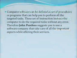 John Pereless on the Evolution and Purpose of Application Software 🚀