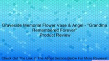Graveside Memorial Flower Vase & Angel - 