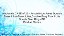 Wholesale CASE of 25 - Acco/Wilson Jones Durable Sheet Lifter-Sheet Lifter,Durable Easy Flow I,Lifts Sheets Over Rings,BK