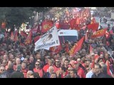 Napoli - Corteo Fiom, Landini: ''Renzi non ha il consenso dei lavoratori'' -2- (21.11.14)