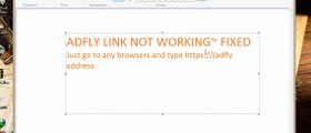 adfly links not working~FIXED