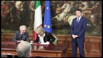 Roma - Firma dell'Accordo di Programma per l'area Ferriera di Servola (21.11.14)