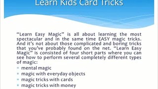 Learn Kids Card Tricks with Learn Easy Magic
