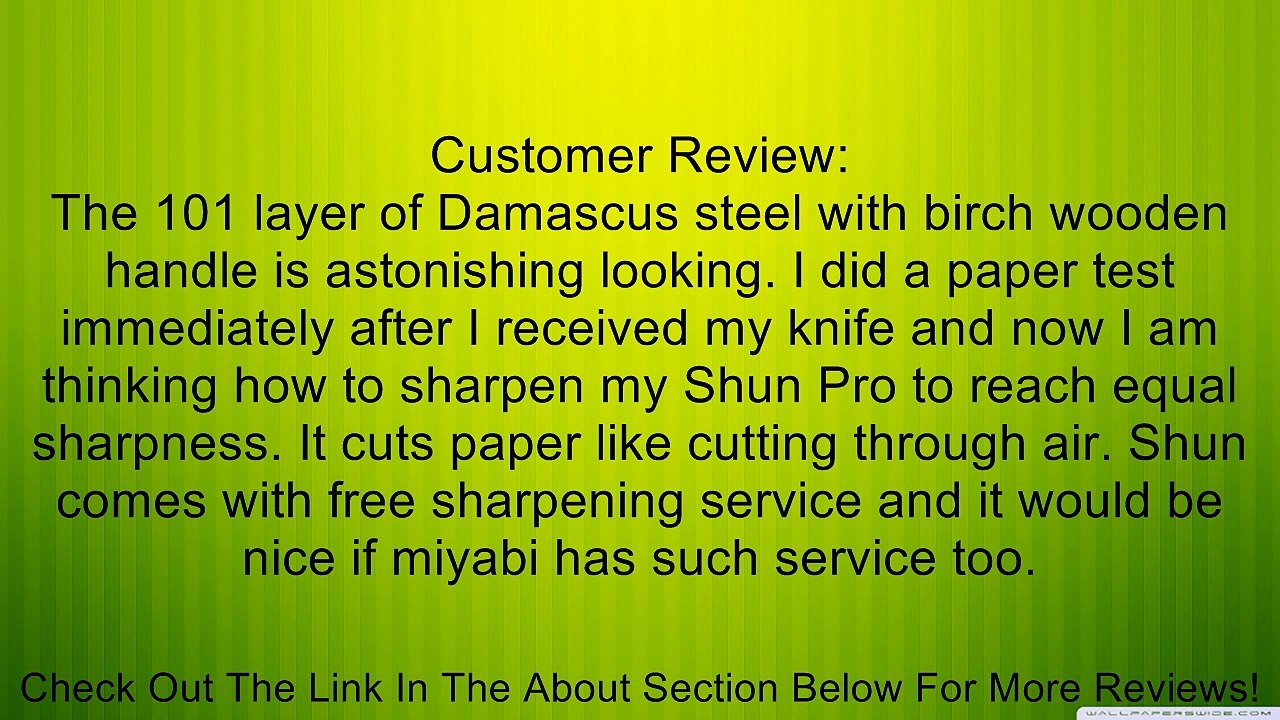 Zwilling J.A. Henckels Miyabi Birchwood 7" Santoku Knife 34374 183 Review