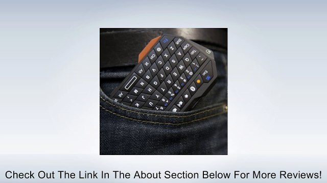 Fosmon Portable Mini Wireless Bluetooth Keyboard Controller with Built-In Touchpad for Tablets, Smartphones & PS3 - Compatible with Samsung Galaxy S4 S IV S3 SIII / Apple iPhone 5 4 4S / iPad with Retina Display, iPad 3 2 mini / Samsung Galaxy Tab 2 7.0 1