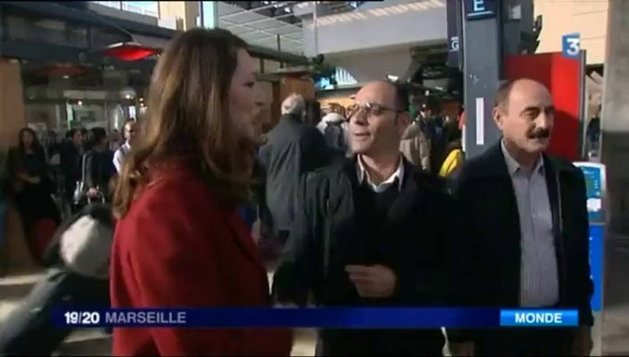 Valérie Boyer - Arrivée des Chrétiens d'Orient à Marseille (Fr3 21-11-14)
