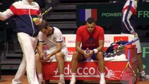 Coupe Davis 2014 - Tsonga/Gasquet à l'entraînement avant leur double
