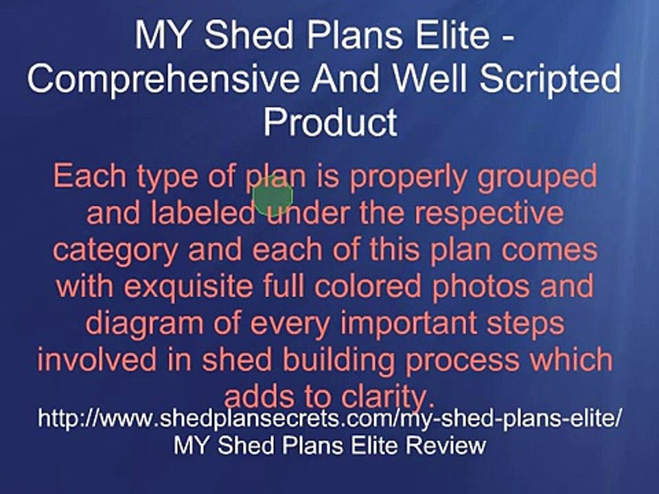 My Shed Plans Elite - Review