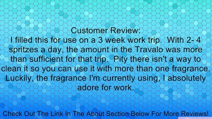 Travalo Pure Refillable Perfume Spray Black Review