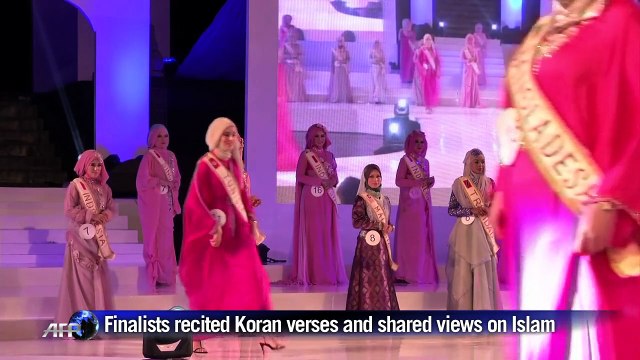 Tunisian wins Muslim beauty pageant, calls for free Palestine